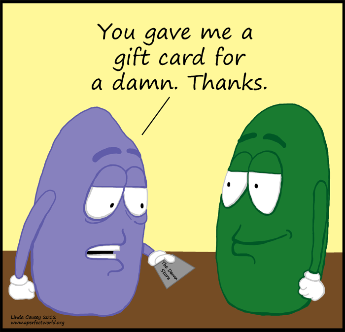 Giving a damn gift card