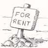 For rent sign